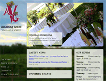 Tablet Screenshot of amazinggracevineyard.com